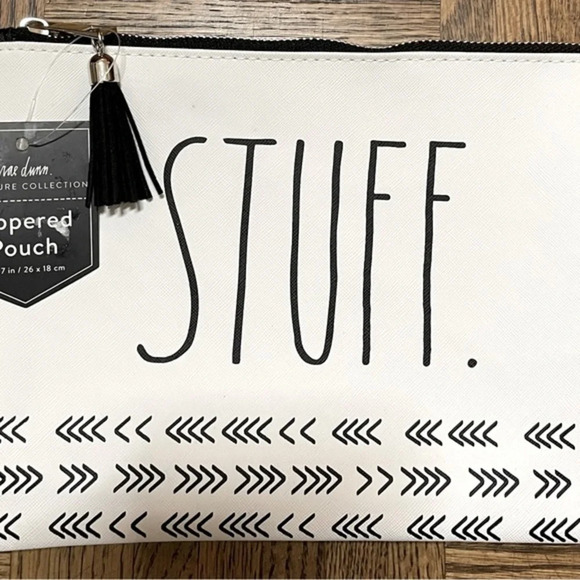 NWT Rae Dunn. Zippered Pouch- “Stuff” - Picture 1 of 7